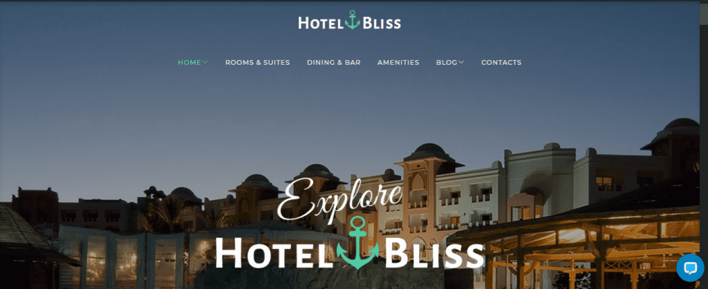 Hotel Bliss- best premium hotel WordPress themes, Theme Gem