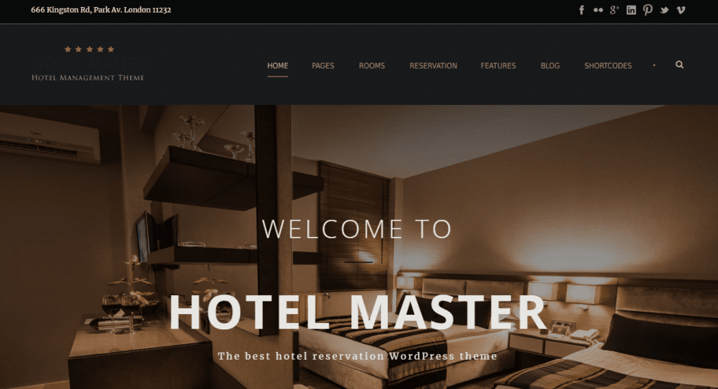 Hotel Master- Best Premium Hotel WordPress themes