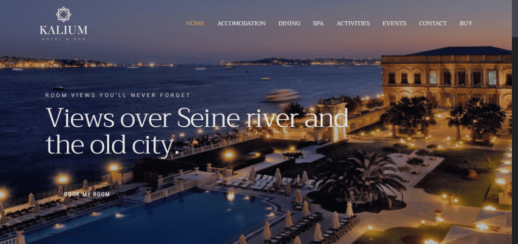 Kalium Hotel WordPress themes 