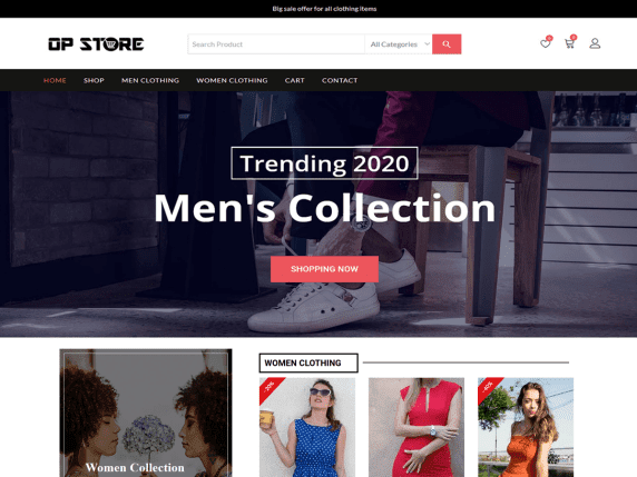 Opstore- best free WordPress themes for eCommerce