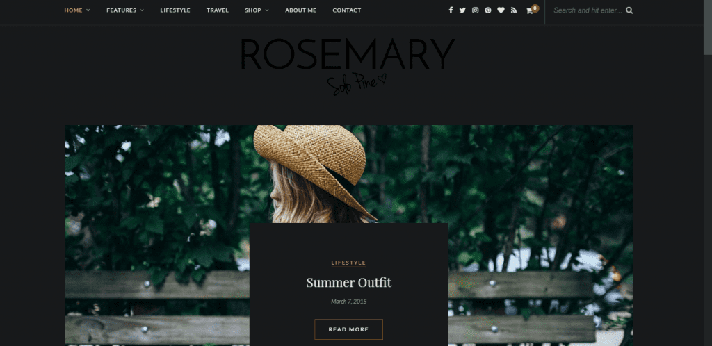 Rosemary- best Premium Blogging WordPress Themes 2021