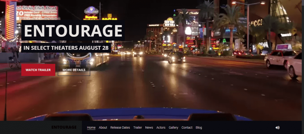 Entourage- Best movie WordPress themes