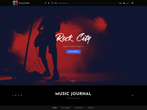 Music Jounrnal- Free music WordPress themes for Musicians, ThemeGem