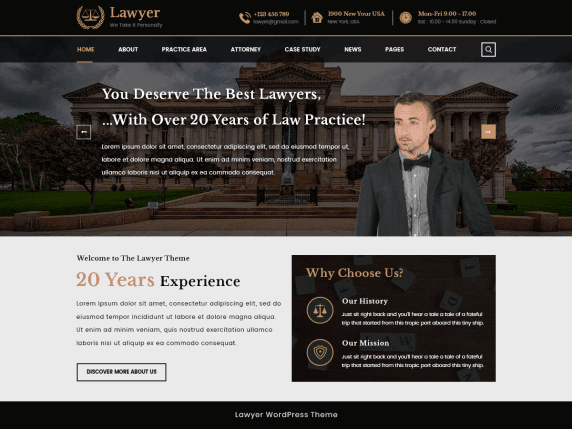 VW Lawyer Attorney- free WordPress themes for law frims