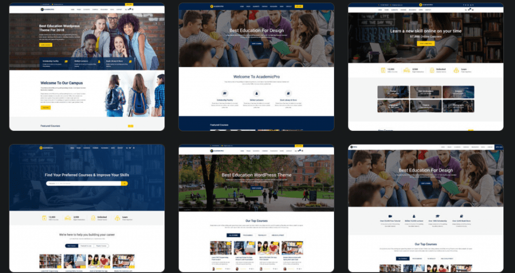 Ekira theme, best education WordPress themes, ThemeGem