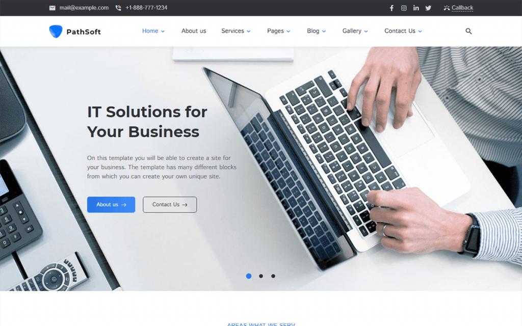 PathSoft - IT Solutions for Your Business Services WordPress Theme