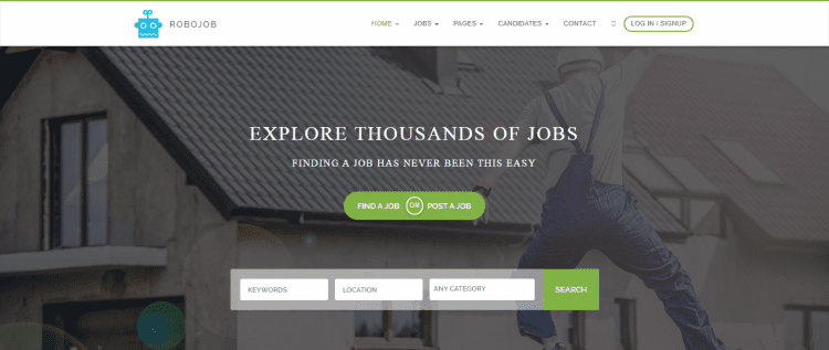 Robojob- best premium WordPress themes for job listing