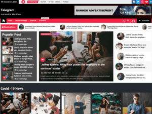 Telegram- Best free WordPress themes for blogging and bloggers